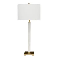 Essex Marble Table Lamp - White