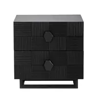 Alton Bedside Table - Large Black