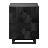 Alton Bedside Table - Small Black