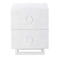 Alton Bedside Table - Small White