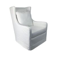 Wright Swivel Chair Pearl