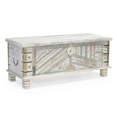 ECLECTIC HAND MADE COFFEE TABLE WITH STORAGE