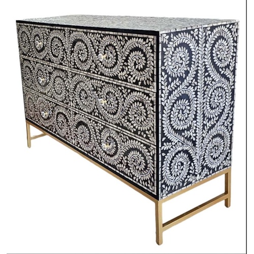 Mother of Pearl Enchanting Vine Chest of Drawers