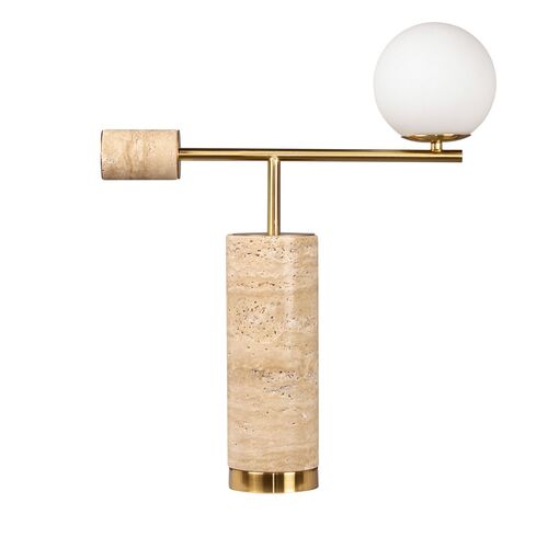 Zamora Travertine Table Lamp