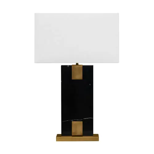 Nazare Marble Table Lamp - Black