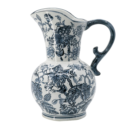 Chinoiserie Decorative Jug 31cmh. Old World elegance to the chinoiserie pattern